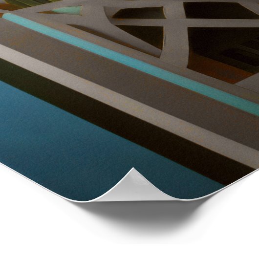 Modern Abstract Design Kubisme Surrealisme 4:5 Poster (Hoek)