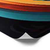 Modern Abstract Design Kubisme Surrealisme 4:5 Poster (Hoek)