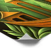 Modern Abstract Design Kubisme Surrealisme 4:5 Poster (Hoek)