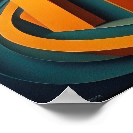 Modern Abstract Design Kubisme Surrealisme 4:5 Poster (Hoek)