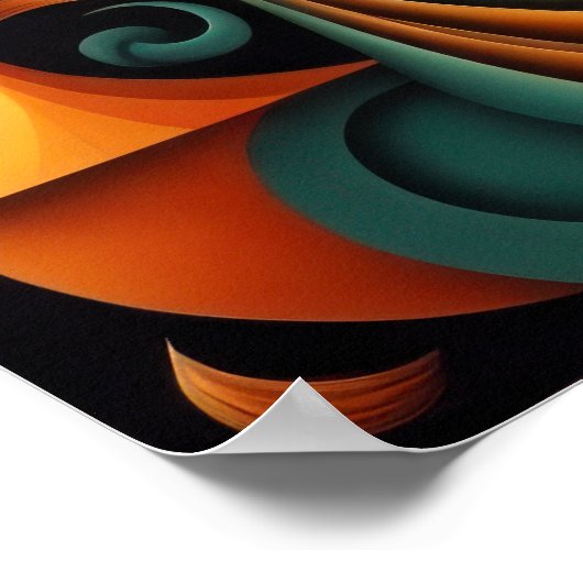 Modern Abstract Design Kubisme Surrealisme 4:5 Poster (Hoek)