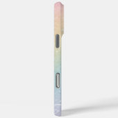 Modern Abstract Design met Gliter Initialen & Naam Case-Mate iPhone Case (Achterkant / Rechts)