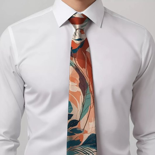 Modern Abstract Design Stropdas met Veelkleurige P