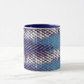 Modern abstract digitaal patroonontwerp 1231 mok (Midden)