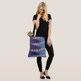 Modern abstract digitaal patroonontwerp 1231 tote bag
