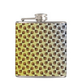 Modern abstract digital pattern design 1243 heupfles (Voorkant)