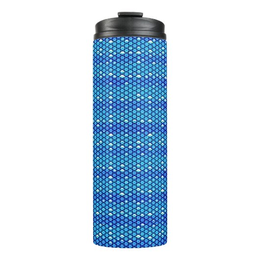 Modern abstract digital pattern design 1244 thermosbeker (Voorkant)