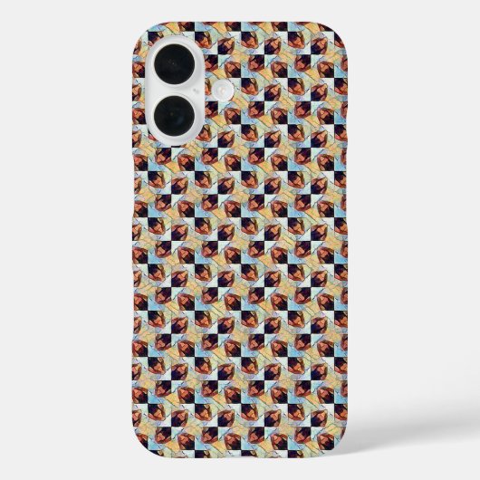 Modern abstract digital pattern design 1245 Case-Mate iPhone case (Achterkant)