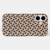 Modern abstract digital pattern design 1245 Case-Mate iPhone case (Achterkant (horizontaal))