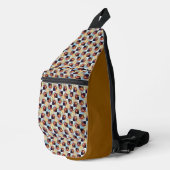 Modern abstract digital pattern design 1245 sling bag (Rechterhoek)