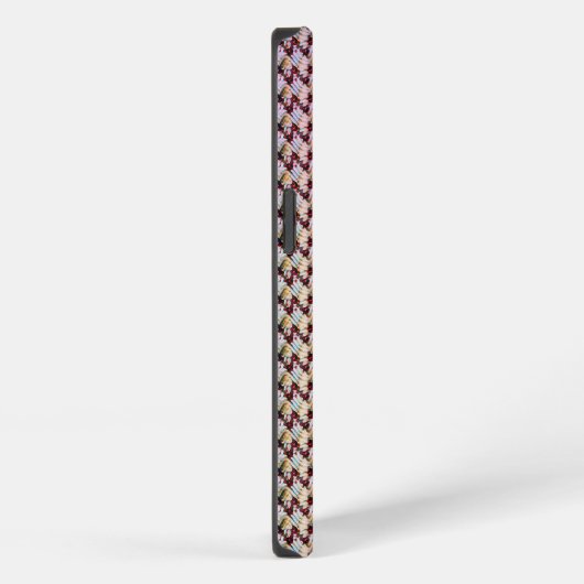 Modern abstract digital pattern design 1260 iPhone hoesje (Rechterkant)