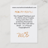 Modern Abstract Donker Blauwgroen Grijs Artistic N Visitekaartje (Achterkant)