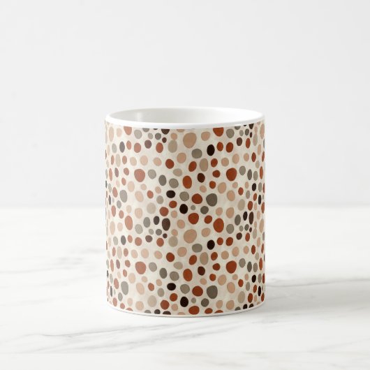 Modern Abstract Dot Pattern Mug Koffiemok (Center)