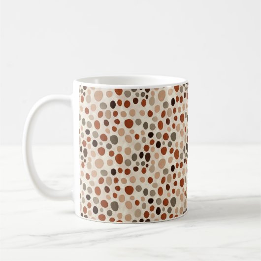 Modern Abstract Dot Pattern Mug Koffiemok (Links)