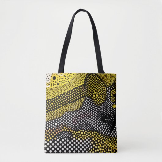 Modern Abstract Dot Pattern  Tote Bag (Voorkant)