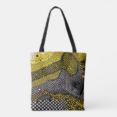 Modern Abstract Dot Pattern  Tote Bag (Achterkant)