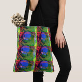 MODERN abstract draw in-light-yellow-green-blue Tote Bag (Dichtbij)
