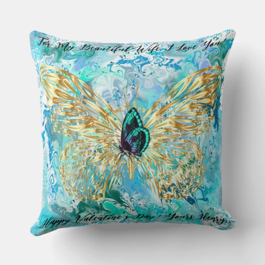 Modern Abstract Dubbelzijdig 2 Design Uniek Cadeau Kussen (Achterkant)