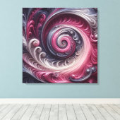Modern Abstract Eenvoudig Draaiend Roze en Paarse Canvas Afdruk (Insitu (Houten vloer))