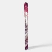 Modern Abstract Eenvoudig Draaiend Roze en Paarse Case-Mate iPhone Case (Achterkant / Links)