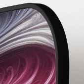 Modern Abstract Eenvoudig Draaiend Roze en Paarse Pickleball Paddle (Links Detail)