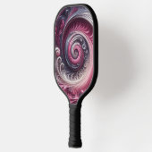 Modern Abstract Eenvoudig Draaiend Roze en Paarse Pickleball Paddle (Links)