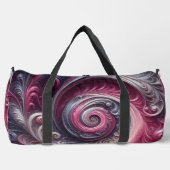 Modern Abstract Eenvoudig Draaiend Roze en Paarse Plunjezak (Voorkant)
