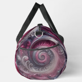 Modern Abstract Eenvoudig Draaiend Roze en Paarse Plunjezak (Rechts)