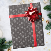 Modern Abstract eenvoudig kerstpatroon Cadeaupapier