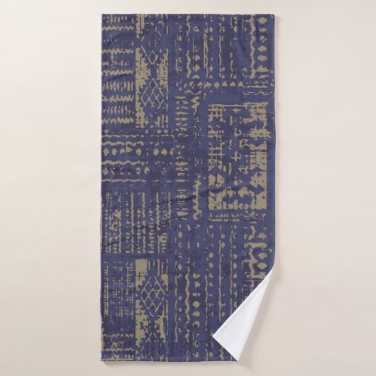 Modern abstract, eigentijds oppervlak pattern desi badhanddoek (Badhanddoek)