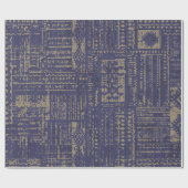 Modern abstract, eigentijds oppervlak pattern desi cadeaupapier (Vlak)