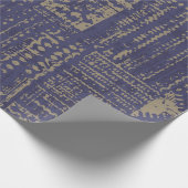 Modern abstract, eigentijds oppervlak pattern desi cadeaupapier (Hoek)