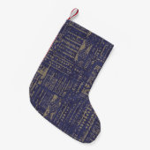 Modern abstract, eigentijds oppervlak pattern desi kleine kerstsok (Voorkant (Hangend))