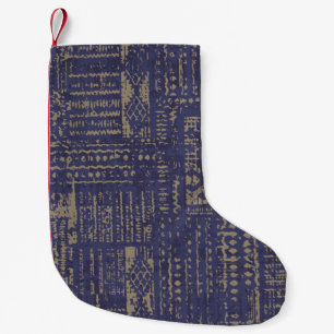 Modern abstract, eigentijds oppervlak pattern desi kleine kerstsok
