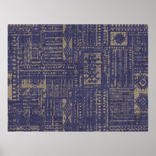 Modern abstract, eigentijds oppervlak pattern desi poster (Voorkant)