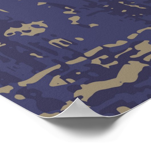 Modern abstract, eigentijds oppervlak pattern desi poster (Hoek)