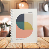 Modern Abstract Elegant Geometric Minimal Journal Notitieboek