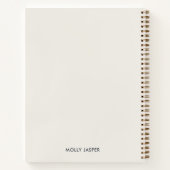 Modern Abstract Elegant Geometric Minimal Journal Notitieboek (Achterkant)