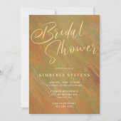 Modern abstract elegant goudscript vrijgezellenfee kaart (Voorkant)