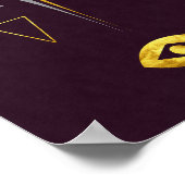 Modern Abstract elegant minimalistisch art Poster (Hoek)