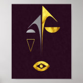 Modern Abstract elegant minimalistisch art Poster (Voorkant)