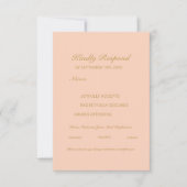 Modern Abstract Elegant RSVP Card Portrait Kaartje (Voorkant)