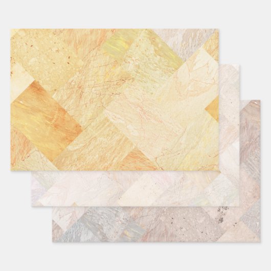 Modern Abstract Elegant Scandi Inpakpapier Vel (Set)