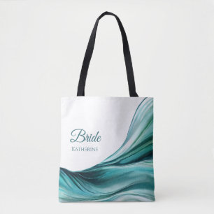 Modern Abstract-Emerald Groen- Tote Bag