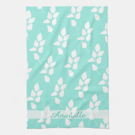 Modern Abstract Eucalyptus Branch Pattern | Theedoek