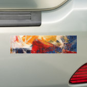 Modern Abstract expressionisme Bumpersticker (Op auto)