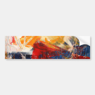 Modern Abstract expressionisme Bumpersticker