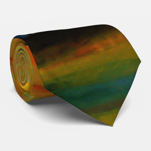 Modern Abstract Expressionistisch Schilderij Strop Stropdas (Opgerold)