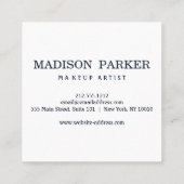 Modern Abstract Faux Gold Vierkante Visitekaartje (Achterkant)