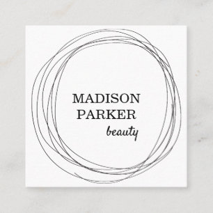 Modern Abstract Faux Roos Gold Vierkante Visitekaartje